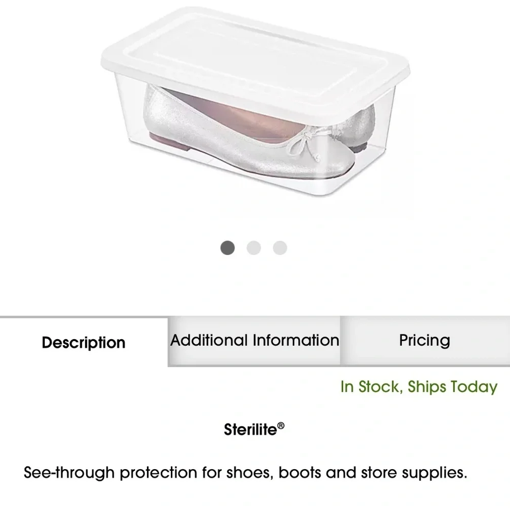 6 plastic clear shoe boxes
